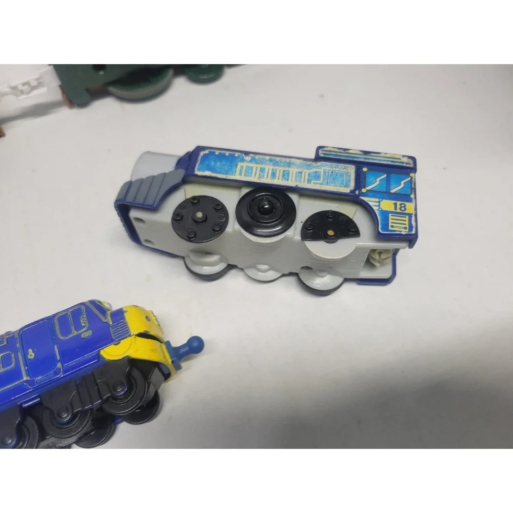 Thomas‎ & Friends Chuggington Train Lot 10pc Wood Diecast Plastic Mixed Engines